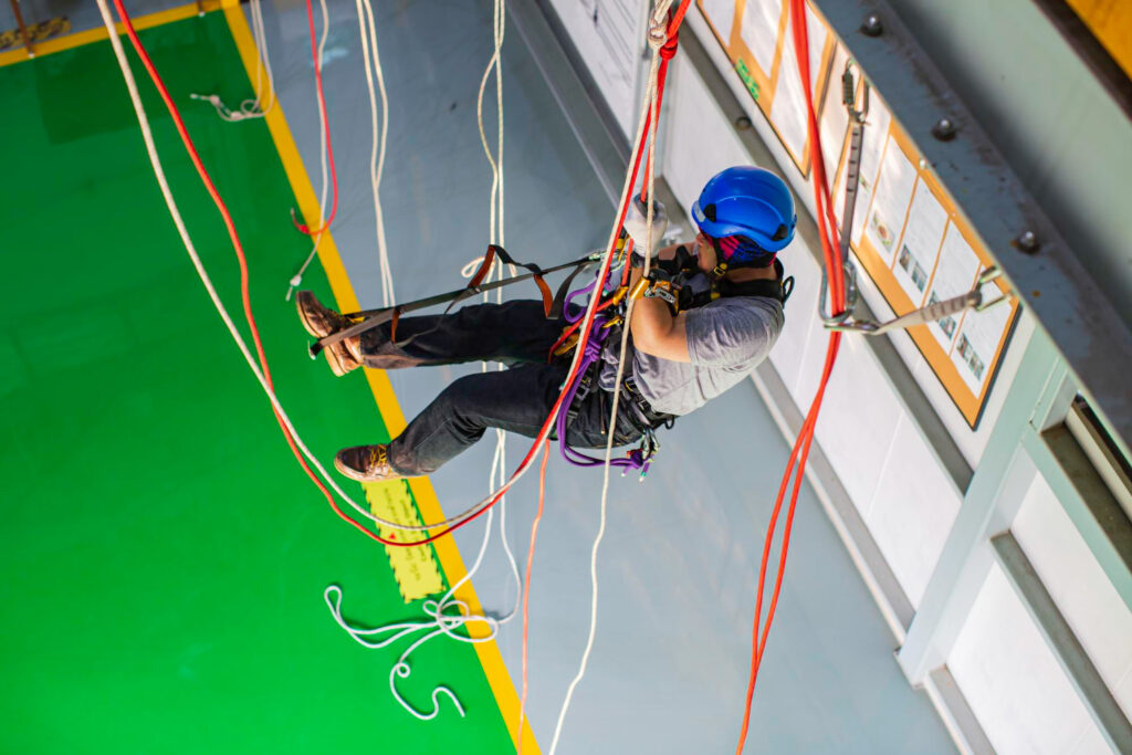 rope access training in class